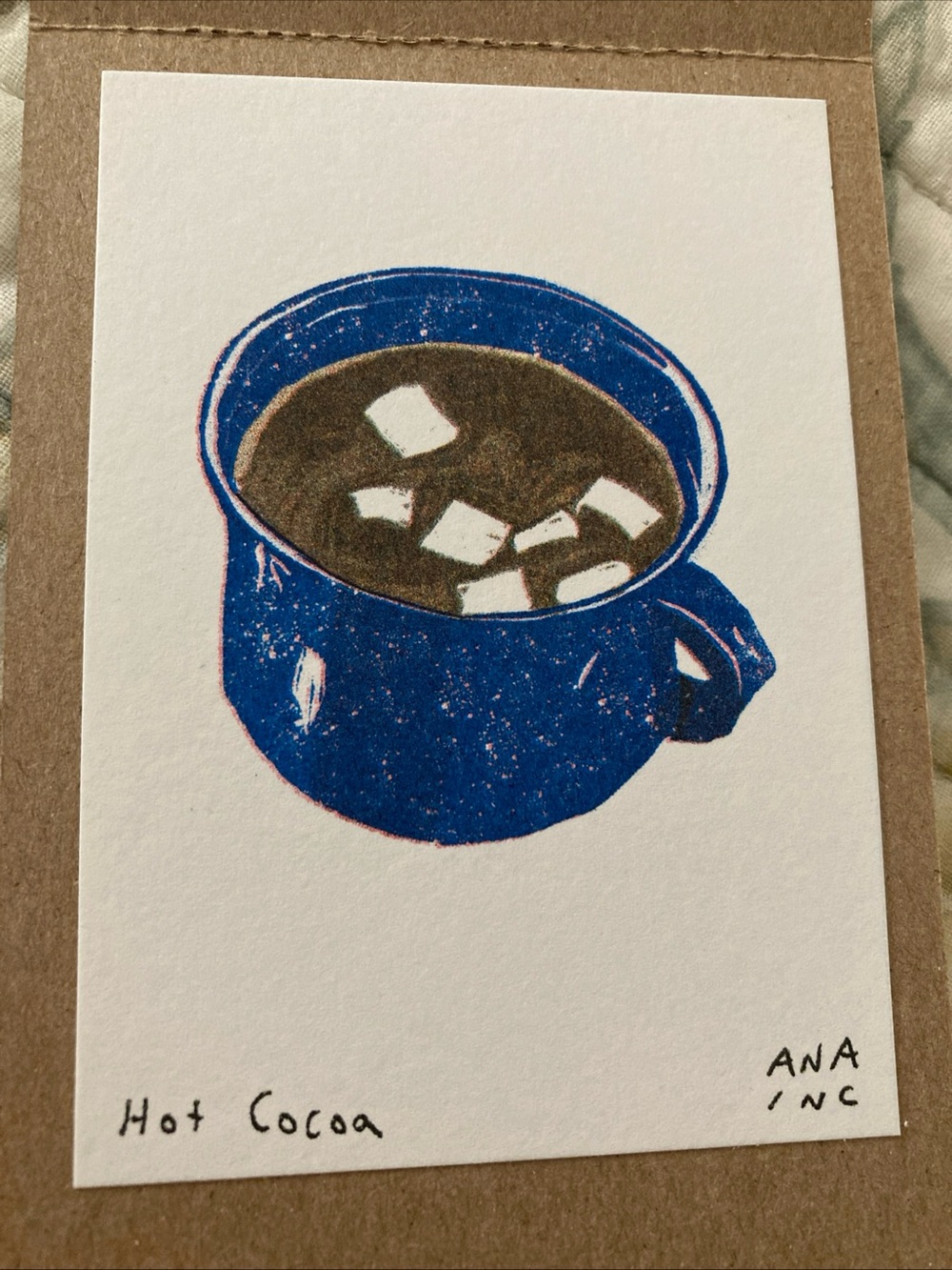 Hot Cocoa - Ana Inciardi Mini Print Vending Machine Winter 2025 Grand Central